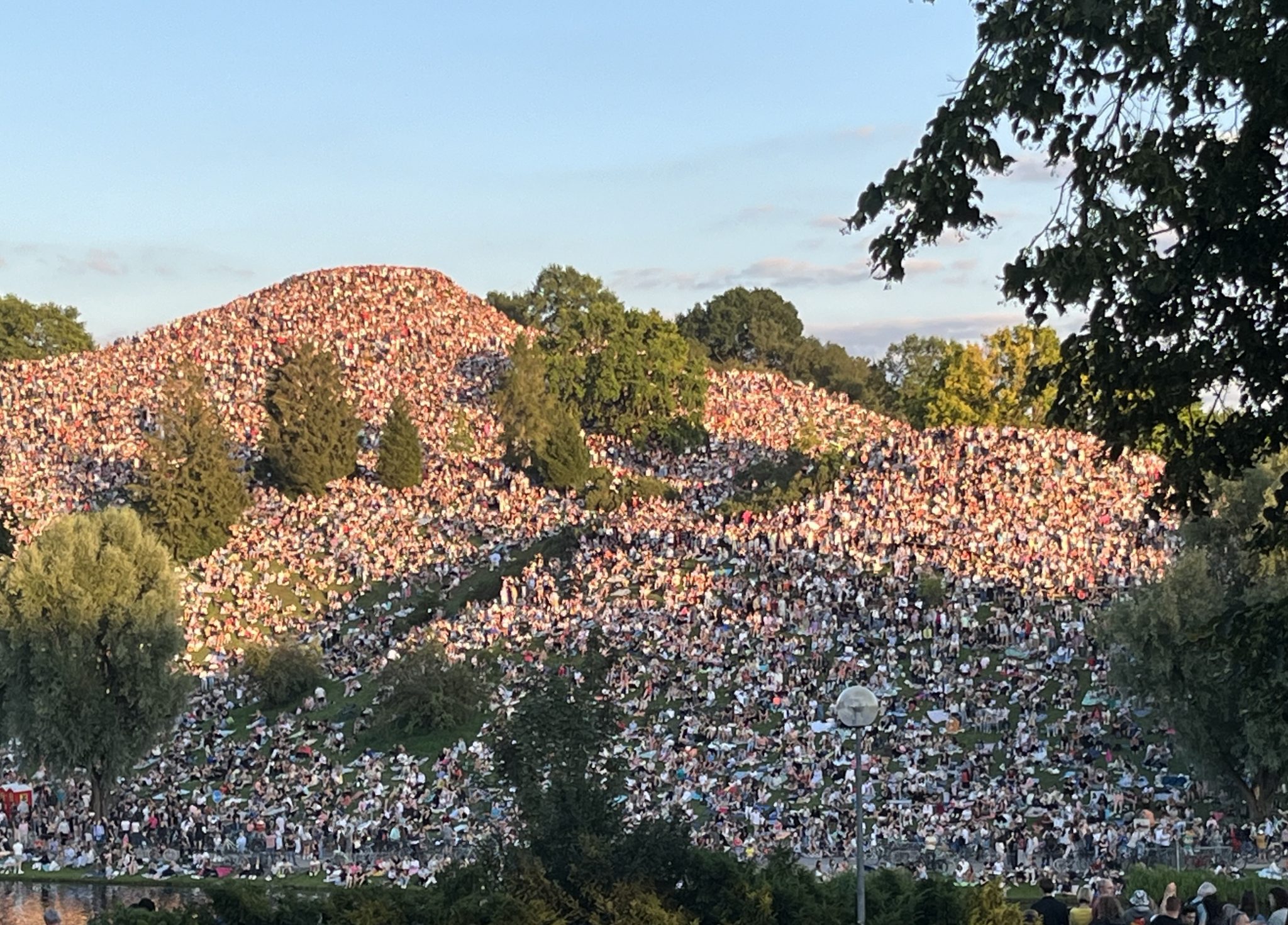 Around 50.000 people joined the event from outside the Olympia Stadium in Munich, Germany 2024